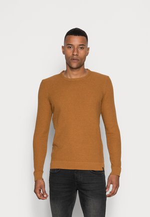 Jumper - mottled dark yellow