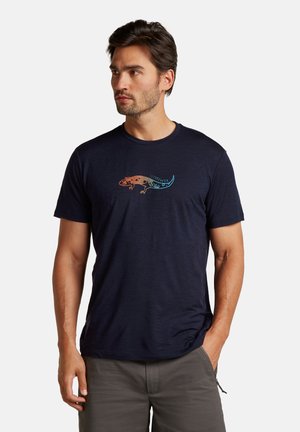 150 LIGHT WEIGHT TECH LITE SLIMEY SALAMA - Print T-shirt - midnight navy