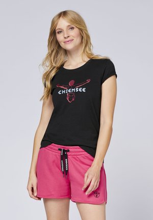 Chiemsee MIT LOGO - Print T-shirt - black beauty