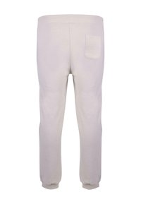 Lyse grå sweatpants med ribbet talje, manchetter ved anklerne og en enkelt baglomme. Fremstillet af blødt, struktureret stof.