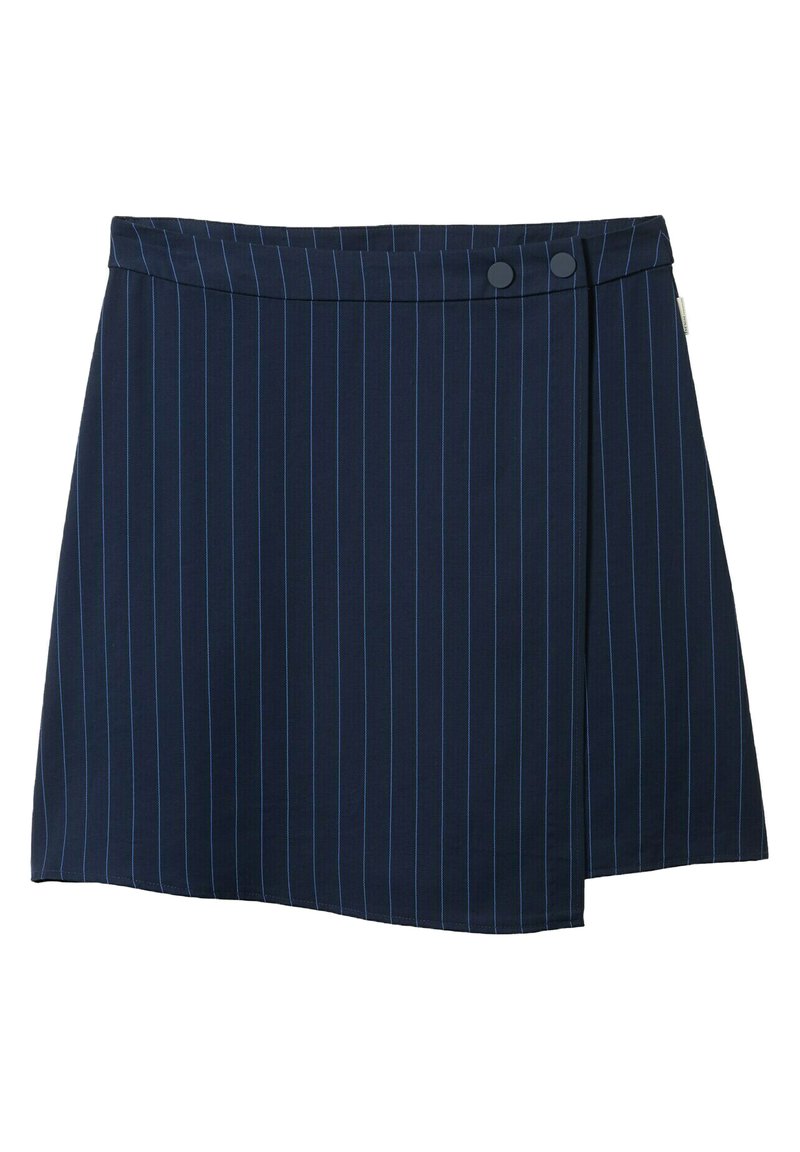 Tom Tailor Denim Wikkelrok donkerblauw