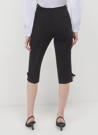 Calliope CAPRI CON FIOCCHETTI - Stoffhose - ultrablack