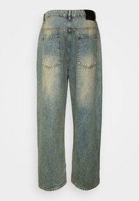 Helle blaue Denim-Culotteshosen mit einem mittelhohen Bund, zwei Gesäßtaschen und einem ausbleichenden Finish. Mit gesticktem Saum.