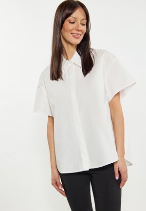 Button-down blouse - weiss