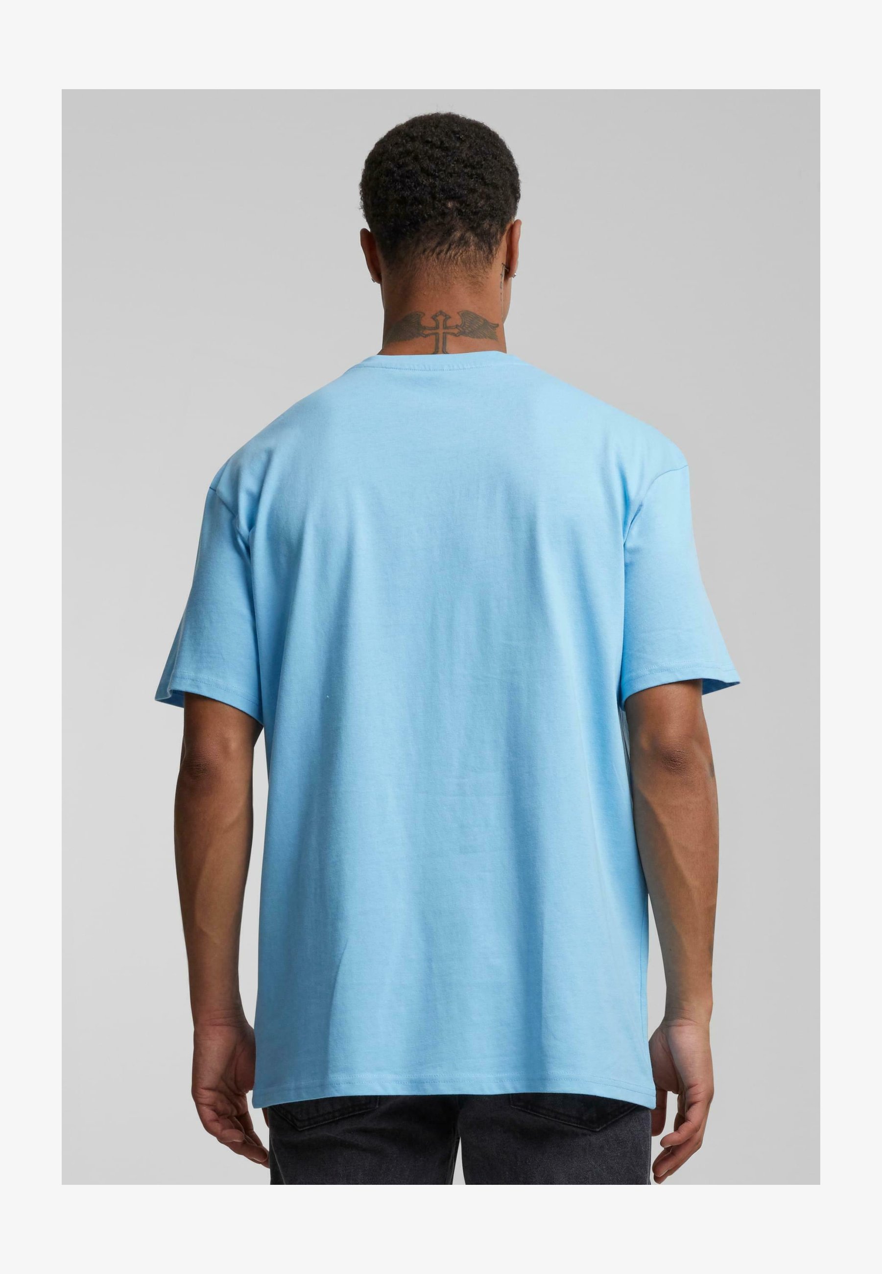 Mister Tee Maglietta Uomo Bad Habit – 100% Cotone, Blu Oceano, Taglia XS