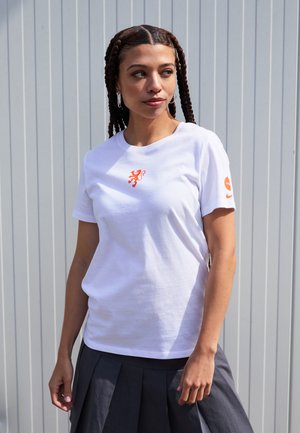KNVB NETHERLANDS CREST TEE - T-shirts print - white