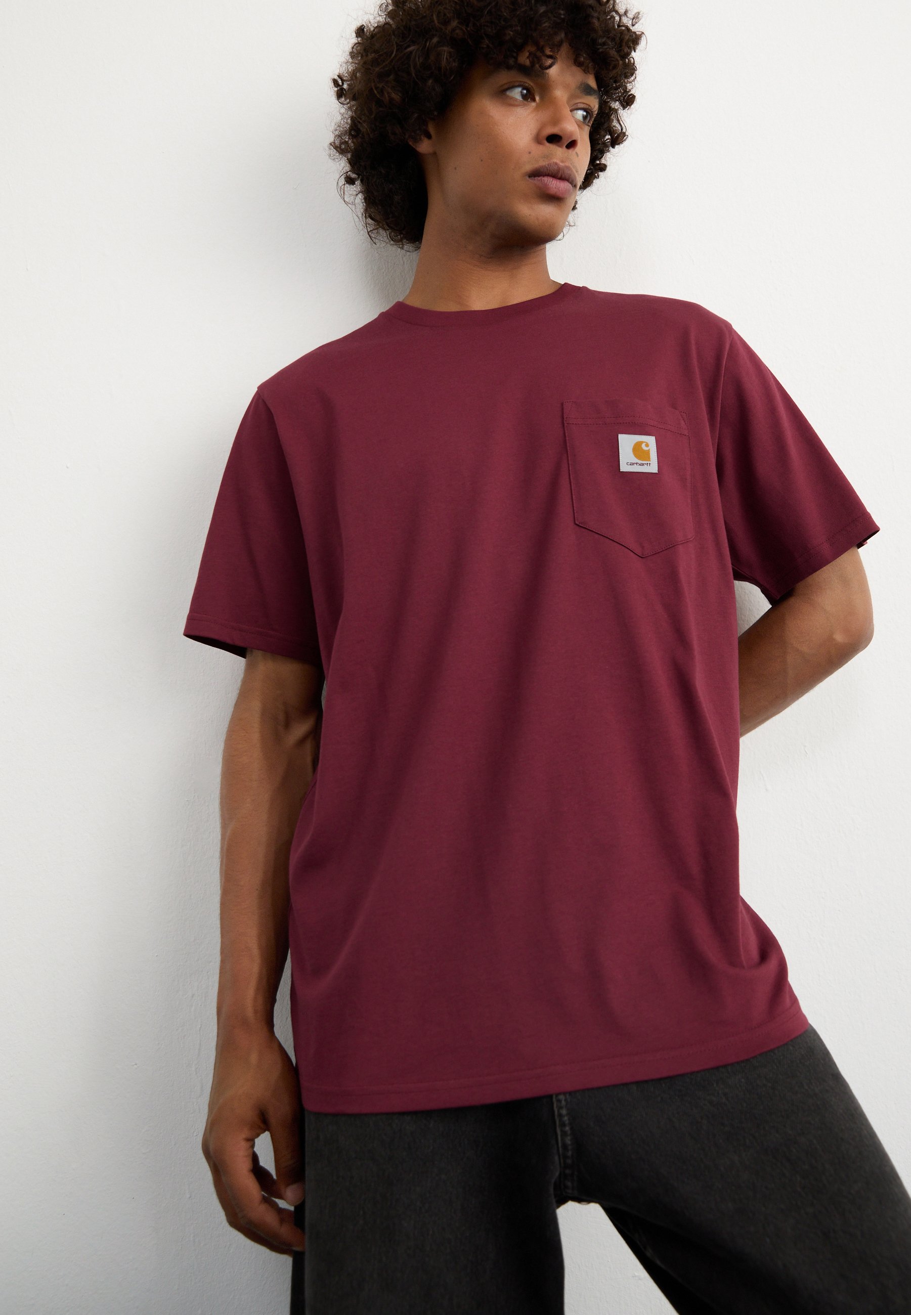 【関税&送料込】Carhartt Wip T-Shirt With Pocket Carhartt WIP POCKET - T-shirt basique - black/noir - ZALANDO.FR