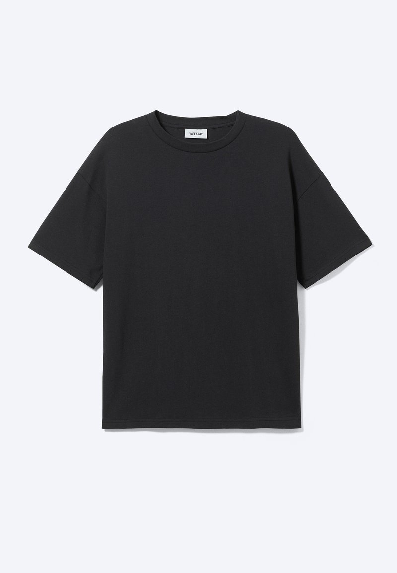 Weekday LOOSE BOXY - Camiseta básica - black/negro - Zalando.es