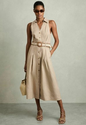 REGULAR FIT - ANNIE BELTED SLEEVELESS MIDI - Paitamekko - neutral