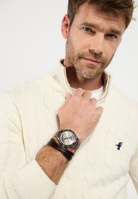 Chronograaf - brown/silver-coloured