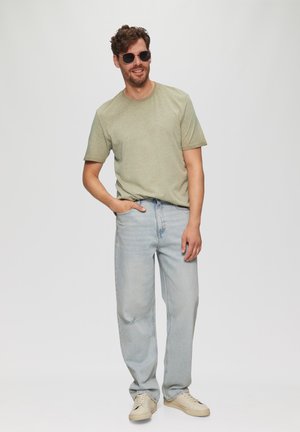 QS, MIT WASCHEFFEKT - Basic T-shirt - karamell
