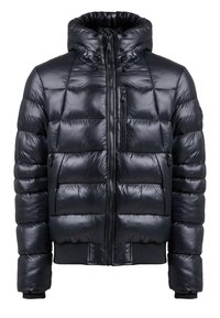 VIAGGIO HIGH SHINE PUFFER BOMBER JACKET - Chaqueta de invierno - jet black