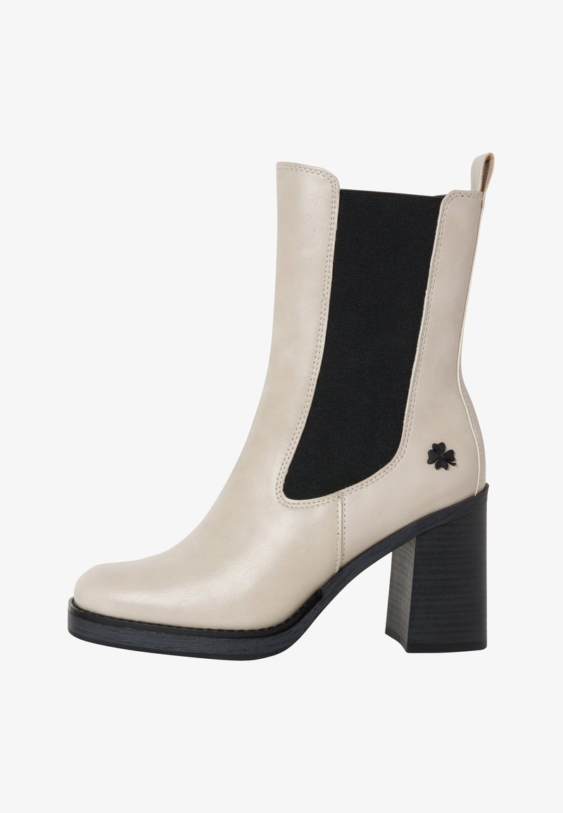 Marco Tozzi BY GUIDO MARIA KRETSCHMER CHELSEA - Botines de tacón - cream comb