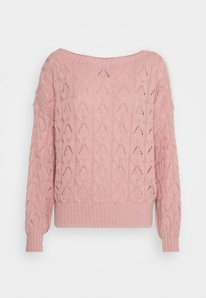 Stickad tröja - light pink