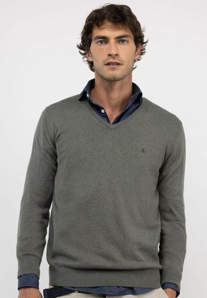 El Ganso, JERSEY CUELLO PICO CODERAS - Jersey de punto - verde