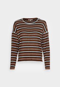 COSY LONGSLEEVE - Camisola - amber brown/black