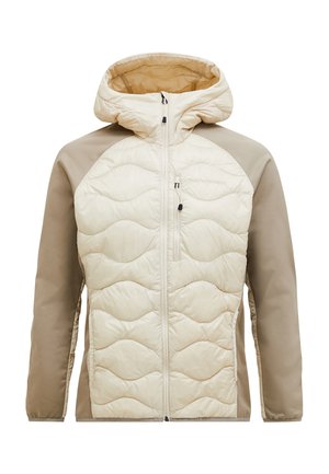 Peak Performance HELIUM HYBRID HOOD - Down jacket - beige