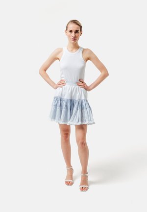 KALIYAH - A-line skirt - blau gestreift