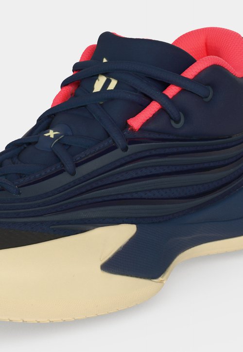 adidas DAME X UNISEX - Basketball shoes - night indigo/warm vanilla/solar turbo — photo 7