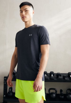 Under Armour VANISH GRID - Camiseta estampada - castlerock/gray