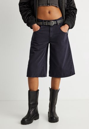 SUPER BAGGY JORT - Τζιν σορτς - chipped black oyster