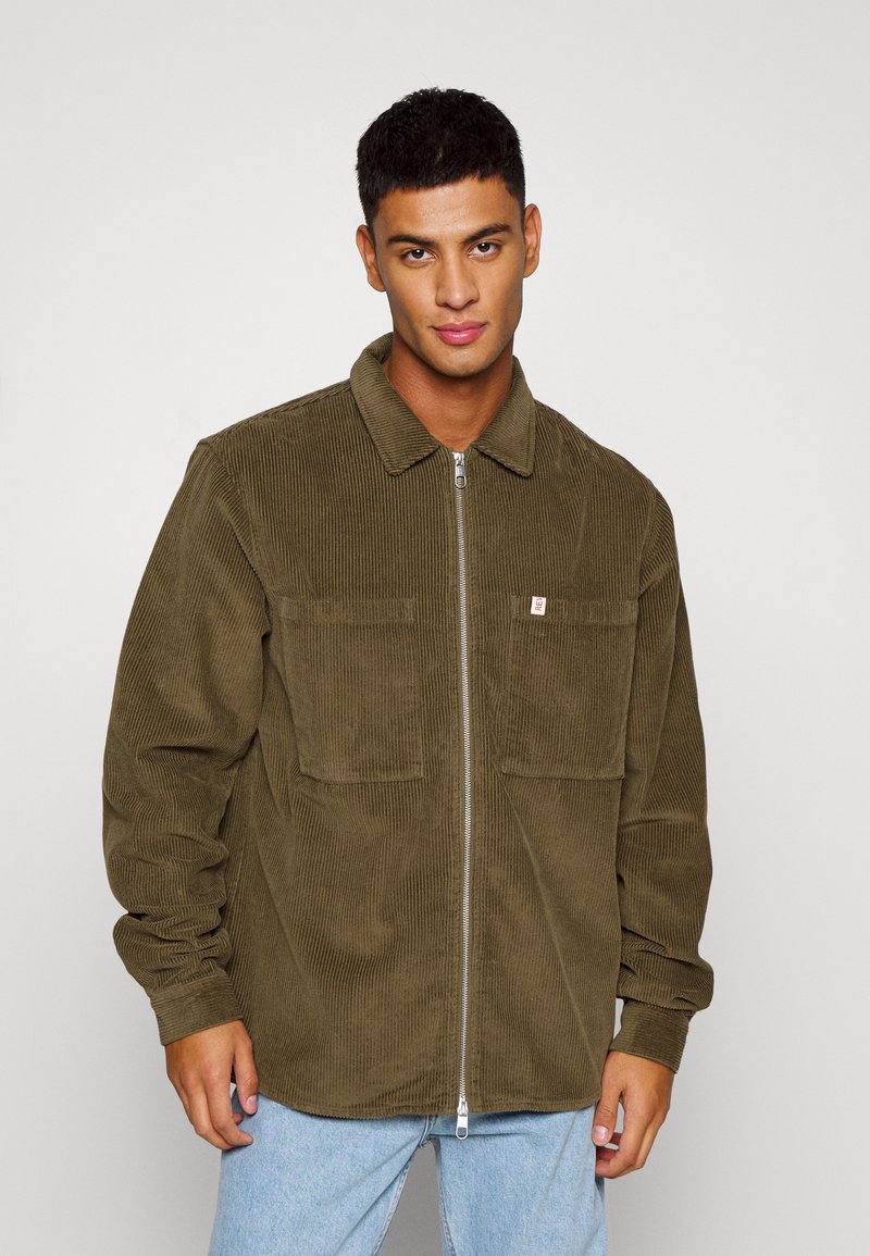 REVOLUTION CORDUROY ZIPPED LOOSE FIT OVERSHIRT Summer jacket