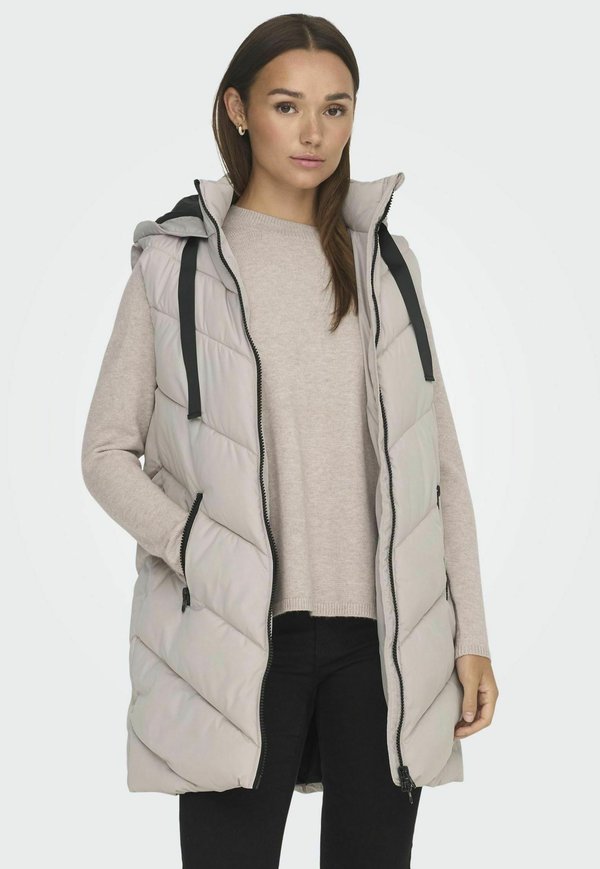 JDYSKYLAR PADDED HOOD - Weste - chateau gray