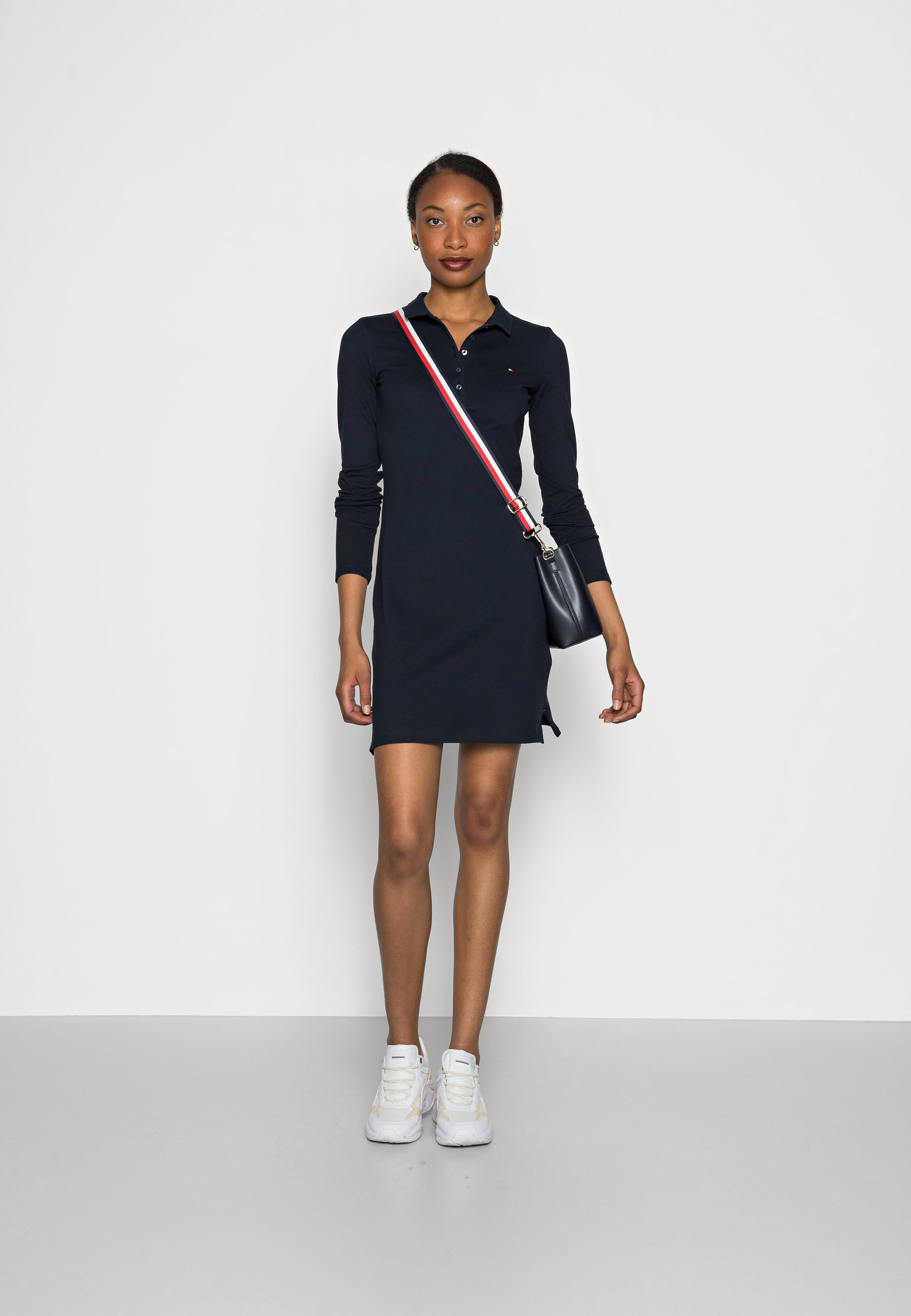 tommy hilfiger lace sleeve dress