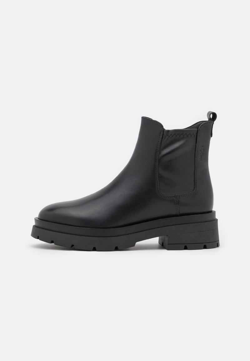 Damen Ankle Boots | s.Oliver Plateaustiefelette black/schwarz - VJ69599 Damen Ankle Boots | s.Oliver Plateaustiefelette black/schwarz - VJ69599