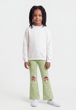Lindex FLARE LADYBUG KNEEPATCH - Leggings - light dusty green