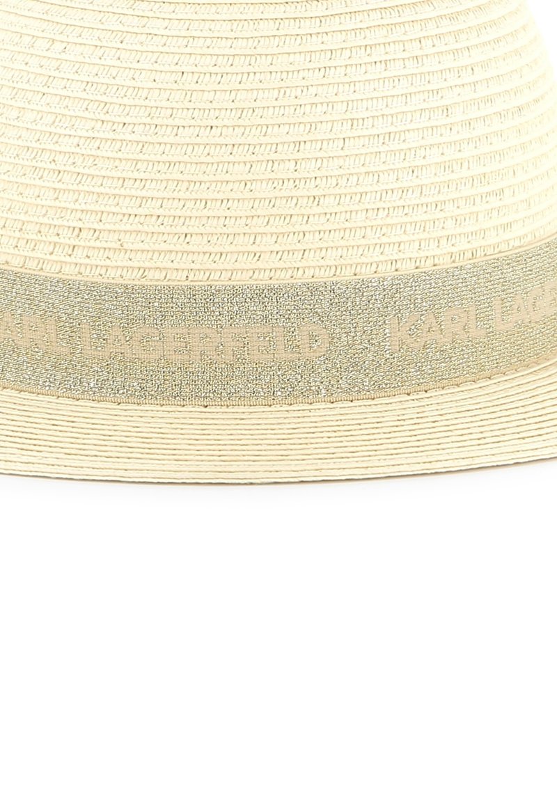 Karl Lagerfeld Cream Wide Brim Hat Karl Lagerfeld | Accessories | Karl Lagerfeld Cream Bucket  main image 3
