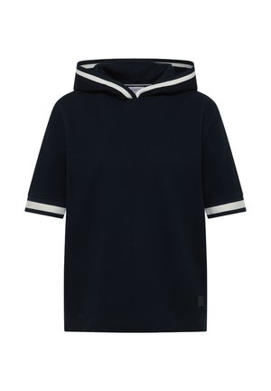Cecil Short-sleeved - with contrasting details - Side slits in the hem - Kapuzenpullover - universal blue