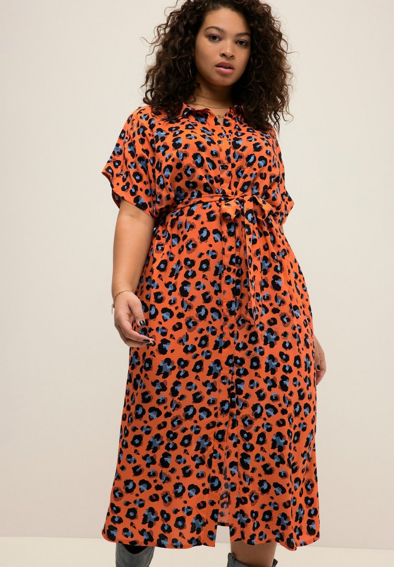 Studio Untold Robe chemise papaya orange/orange ZALANDO.FR