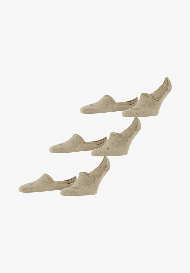 FALKE FAMILY INVISIBLE 3-PACK - Enkelsokken - sand mel