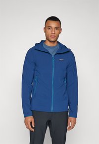 Patagonia - TECHFACE HOODY - Mīksta auduma jaka - tidepool blue Miniatūras attēls 1