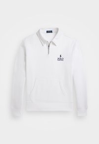 LOGO FLEECE COLLARED SWEATSHIRT - Pusa - white