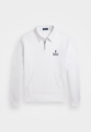 LOGO FLEECE COLLARED SWEATSHIRT - Sweatshirt - white