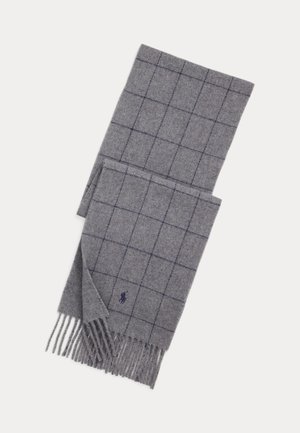 Polo Ralph Lauren REVERSIBLE WINDOWPANE WOOL-BLEND SCARF UNISEX - Šal - classic grey heather