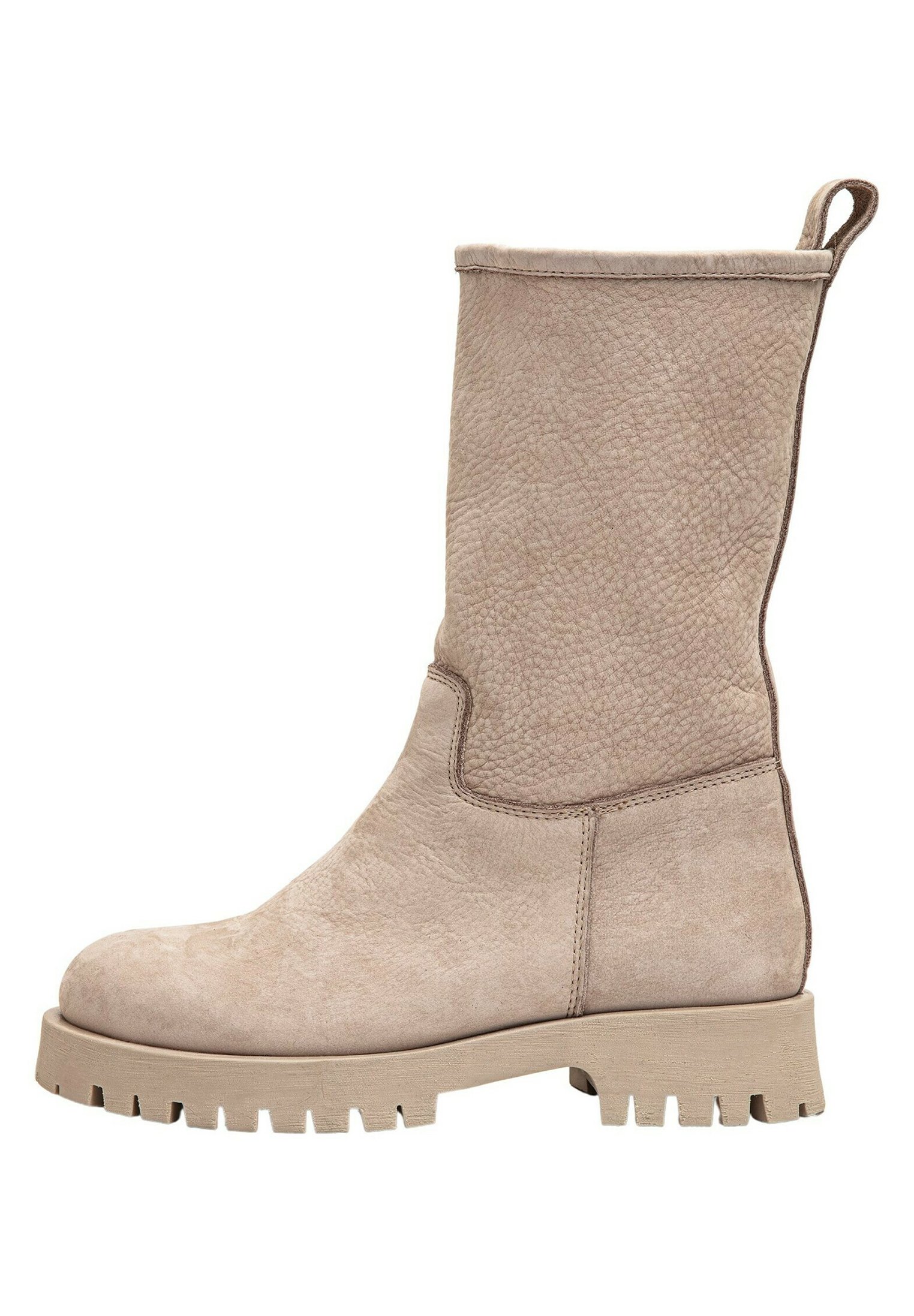 Inuovo Enkellaarsjes met plateauzool - beige/zilverkleurig - Zalando.nl