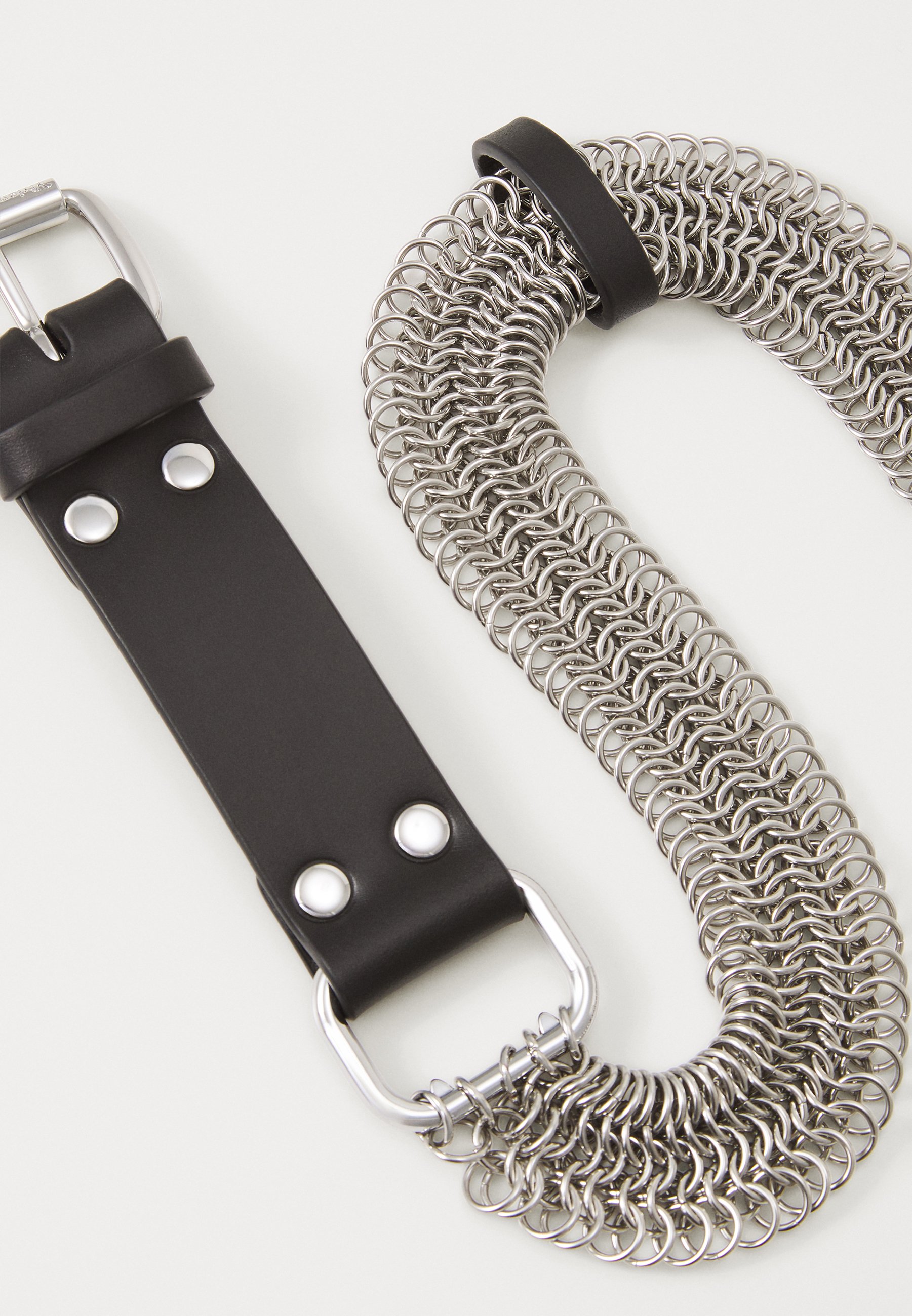Vivienne Westwood CHAIN BELT UNISEX - Belt - silver-coloured/black