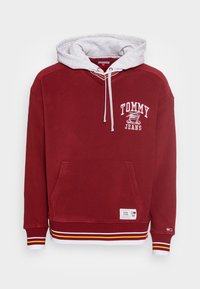 Tommy Jeans Felpa con cappuccio - bordeaux