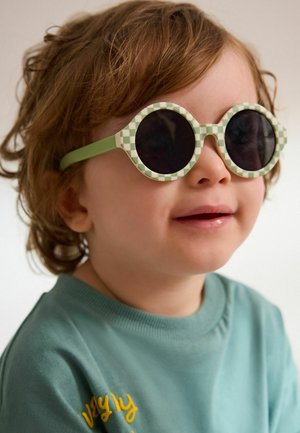 ROUND - Sonnenbrille - green check
