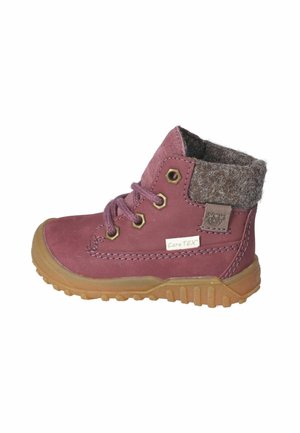 Schnürstiefelette - pflaume