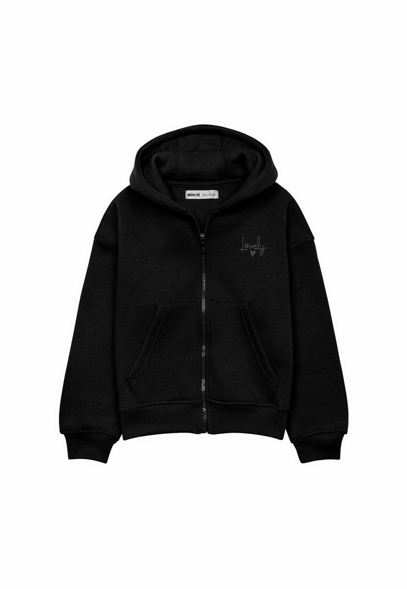 Melns zipa kapuci, kas izgatavota no mīksta auduma. Tam ir priekšējais rāvējslēdzis, divas sānu kabatas un kapuce. Uz kreisā krūšu laukuma ir maza "Lovely" uzraksts.