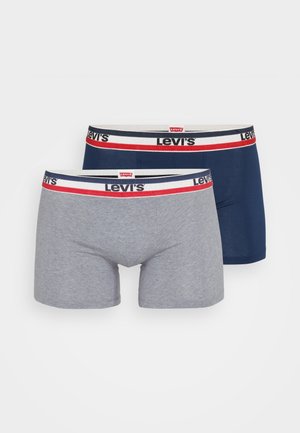 MEN LOGO 2 PACK - Boxer brief - blue/grey