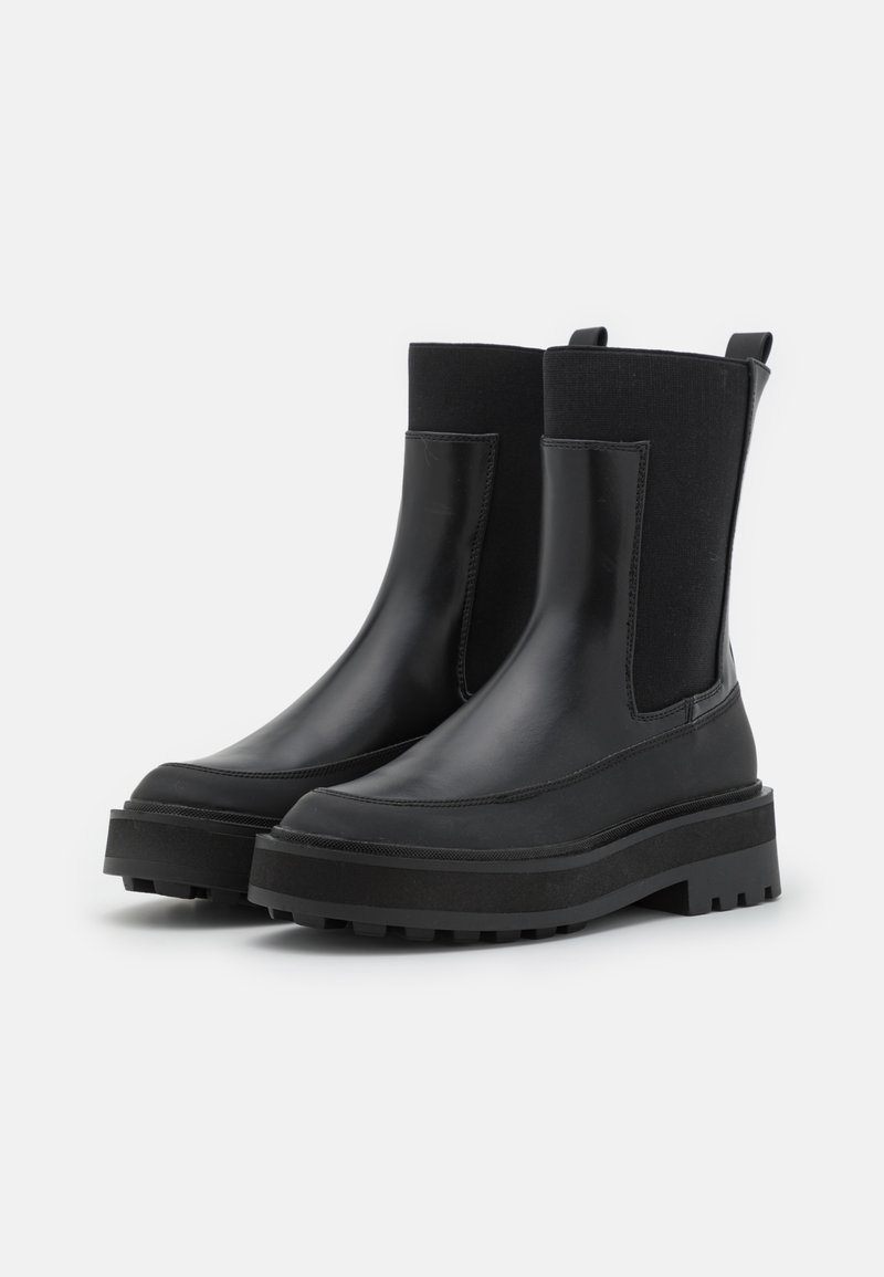Damen Ankle Boots | Even&Odd Plateaustiefelette black/schwarz - XA14719 Damen Ankle Boots | Even&Odd Plateaustiefelette black/schwarz - XA14719