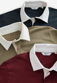 Next REGULAR FIT 3 PACK RUGBY - Polo marškinėliai - navy stone burgundy