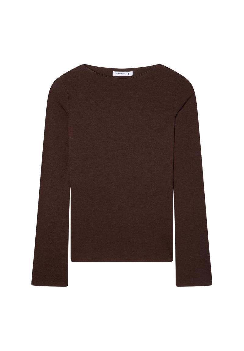 Maglia Manica Lunga con Scollo a Barchetta Baby It's Cold Outside