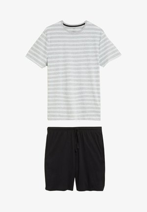 Marks & Spencer STRIPED SET - Nattøj sæt - grey mix