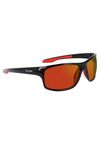 Columbia BURR - Occhiali da sole - shiny black/red orange revo